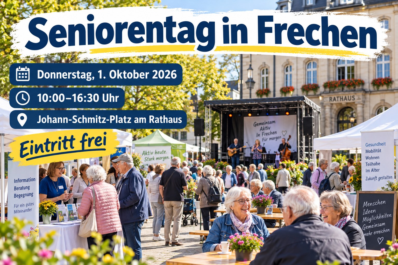 Veranstaltungsplakat zum Seniorentag in Frechen