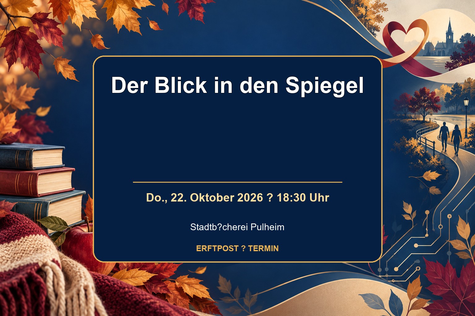 Terminkachel zur Lesung Der Blick in den Spiegel in Pulheim
