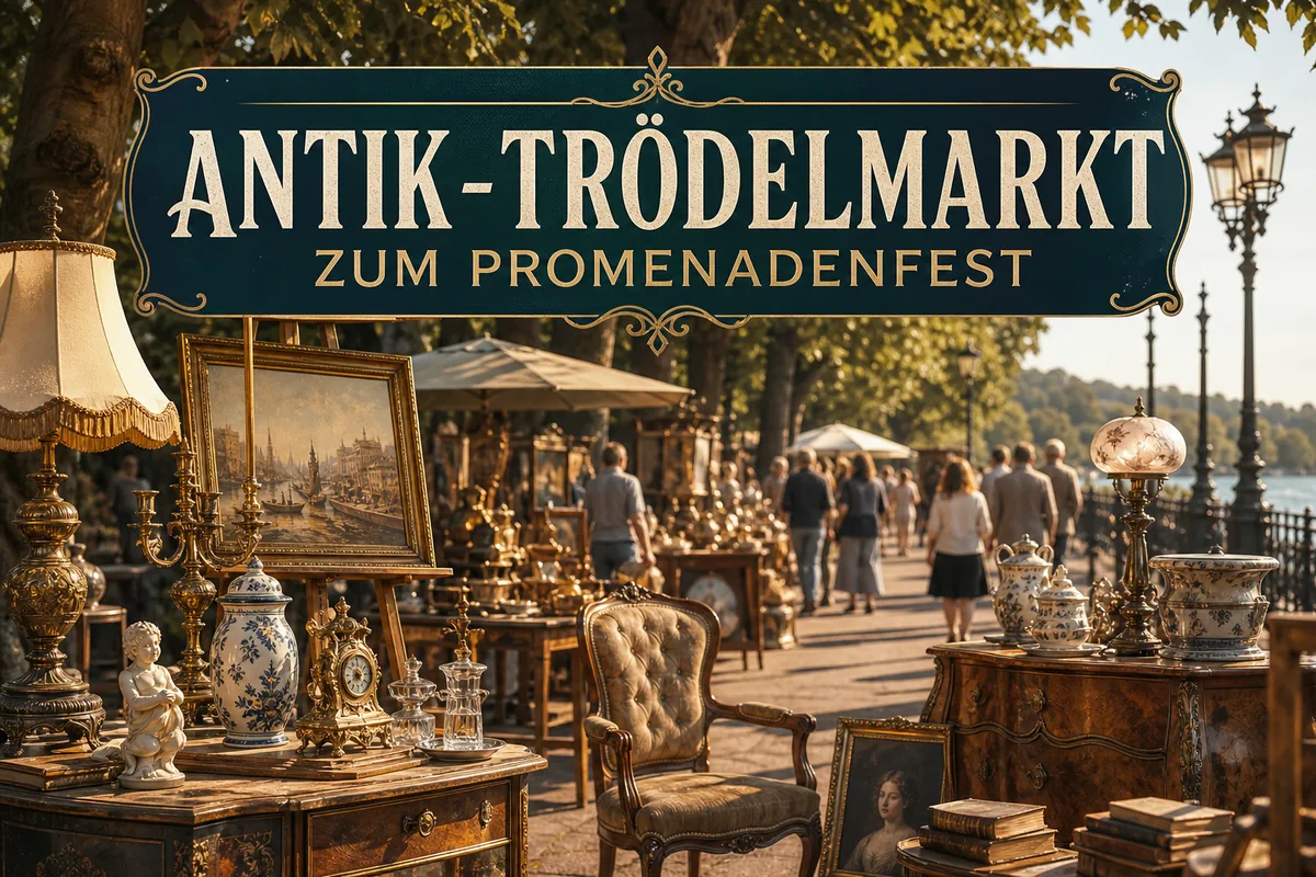 Individuelles Erftpost-Veranstaltungsmotiv zu Antik-Trödelmarkt zum Promenadenfest