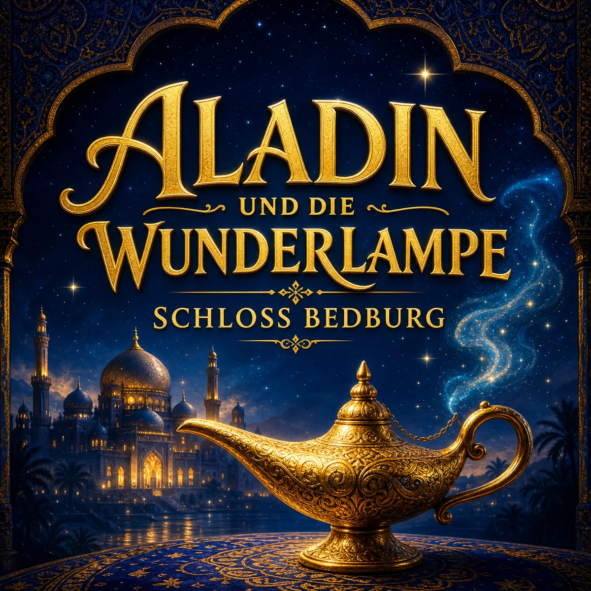 Individuelles Erftpost-Motiv zu Aladin und die Wunderlampe in Bedburg