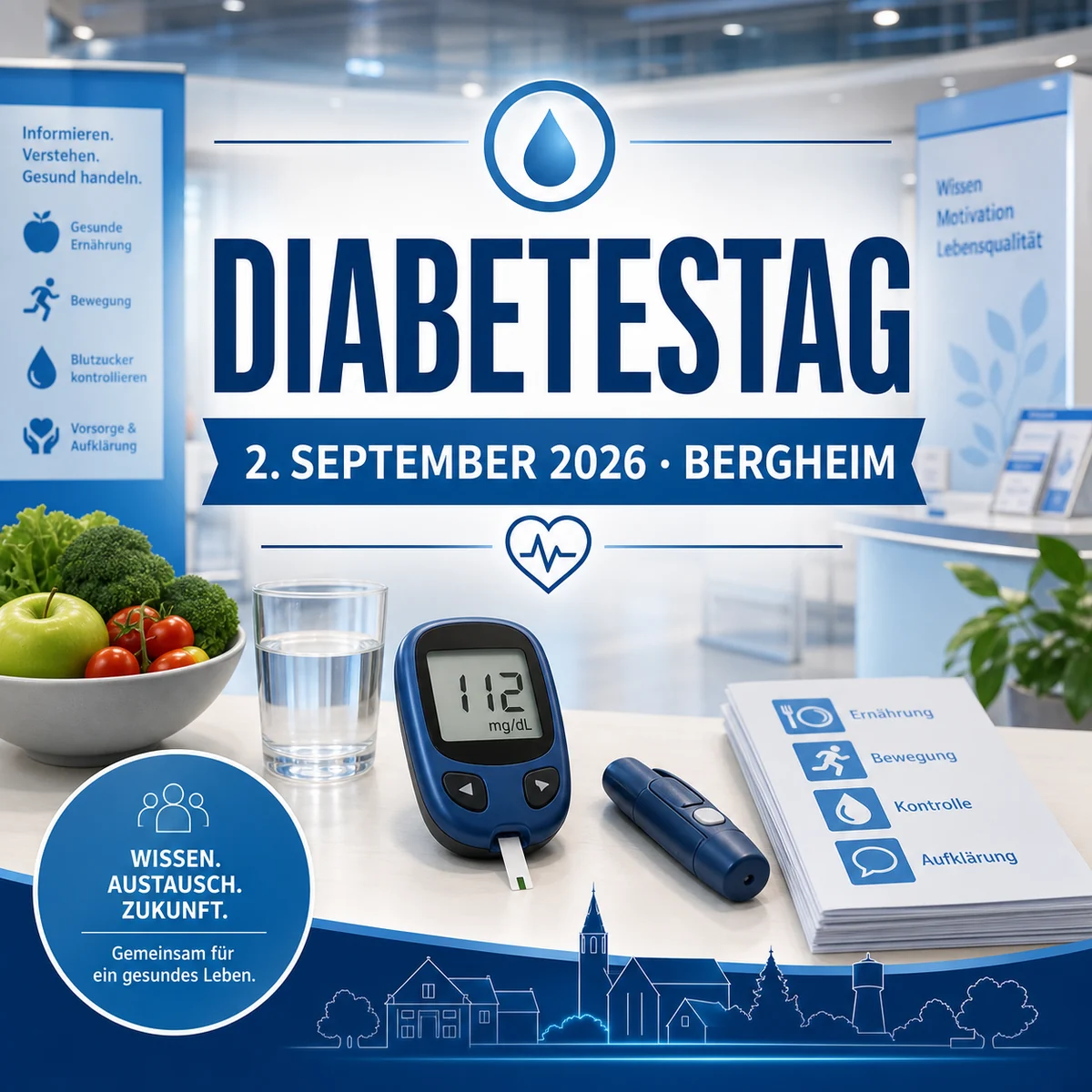 Individuelles Erftpost-Veranstaltungsmotiv zum Diabetestag in Bergheim