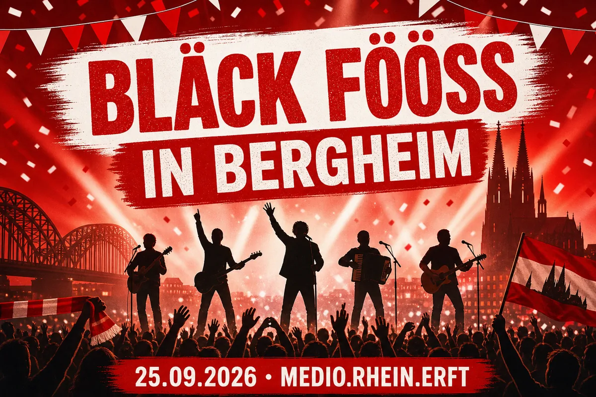 Individuelles Erftpost-Veranstaltungsmotiv zu Bläck Fööss live in Bergheim