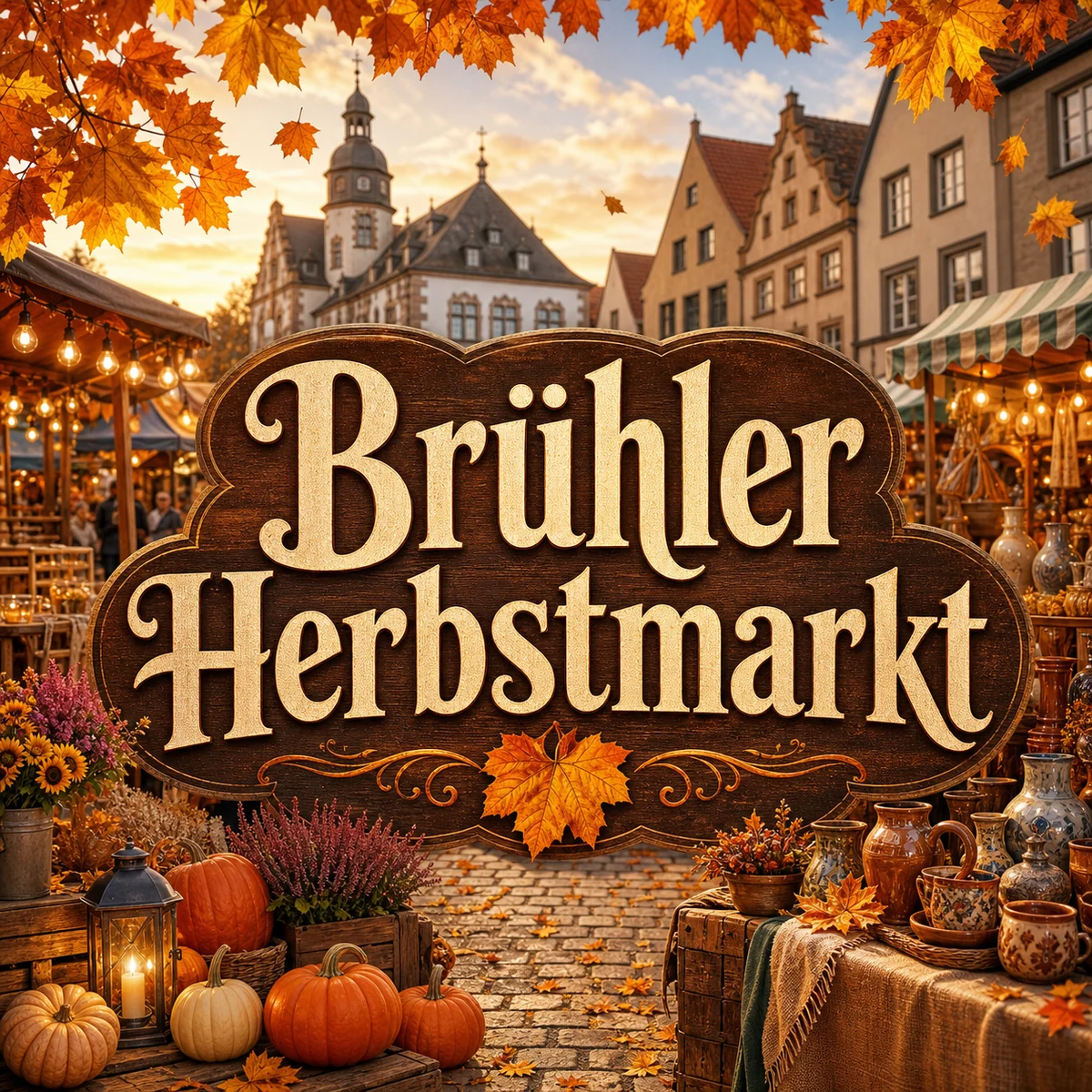 Individuelles Erftpost-Motiv zum Brühler Herbstmarkt 2026