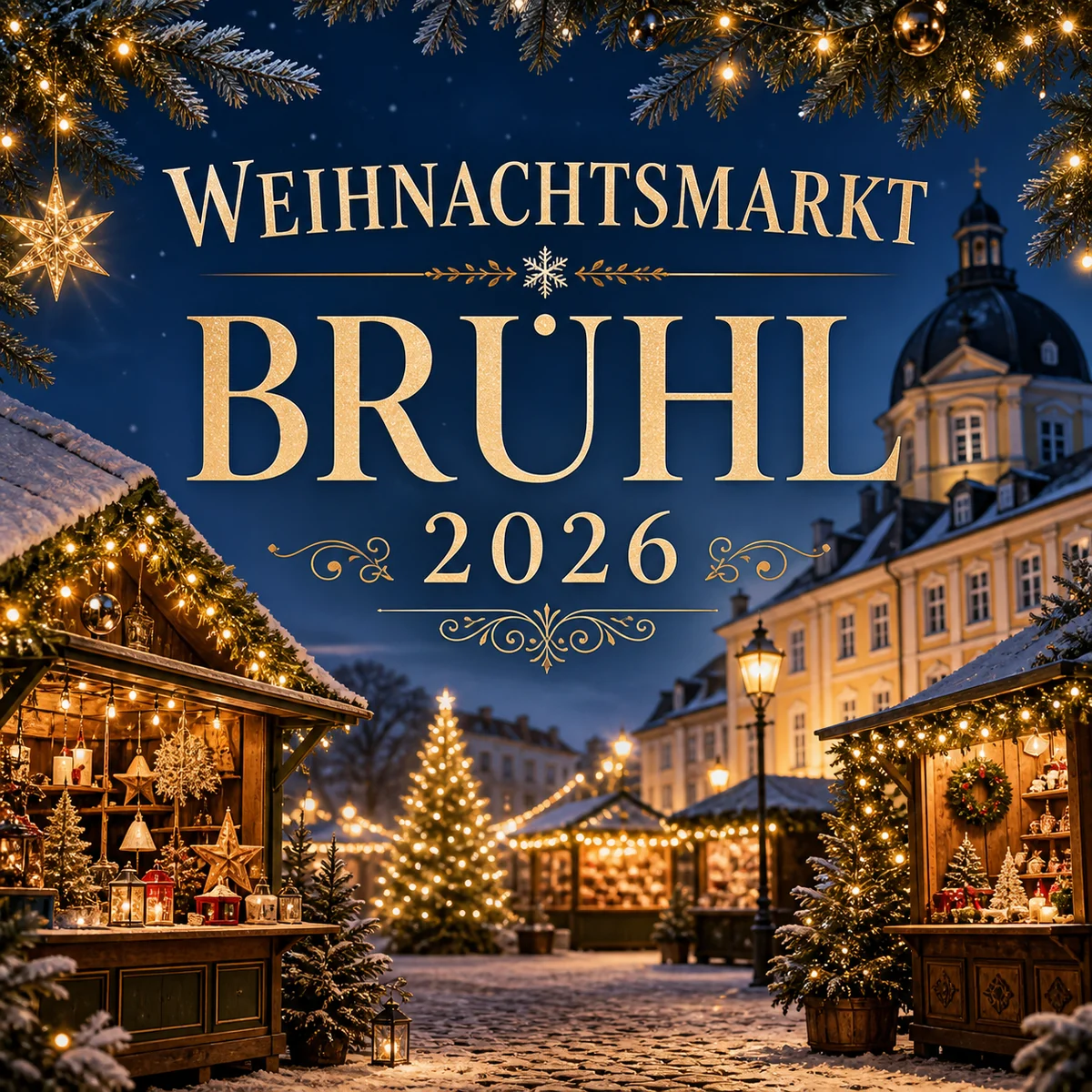 Individuelles Erftpost-Motiv zum Brühler Weihnachtsmarkt