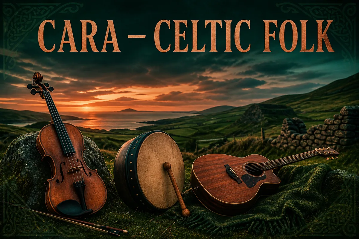 Individuelles Erftpost-Veranstaltungsmotiv zu CARA – Celtic Folk