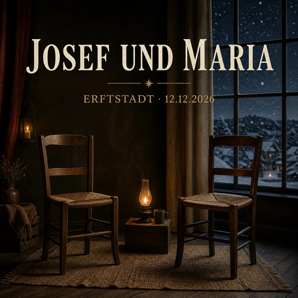 Individuelles Erftpost-Motiv zu Josef und Maria in Erftstadt