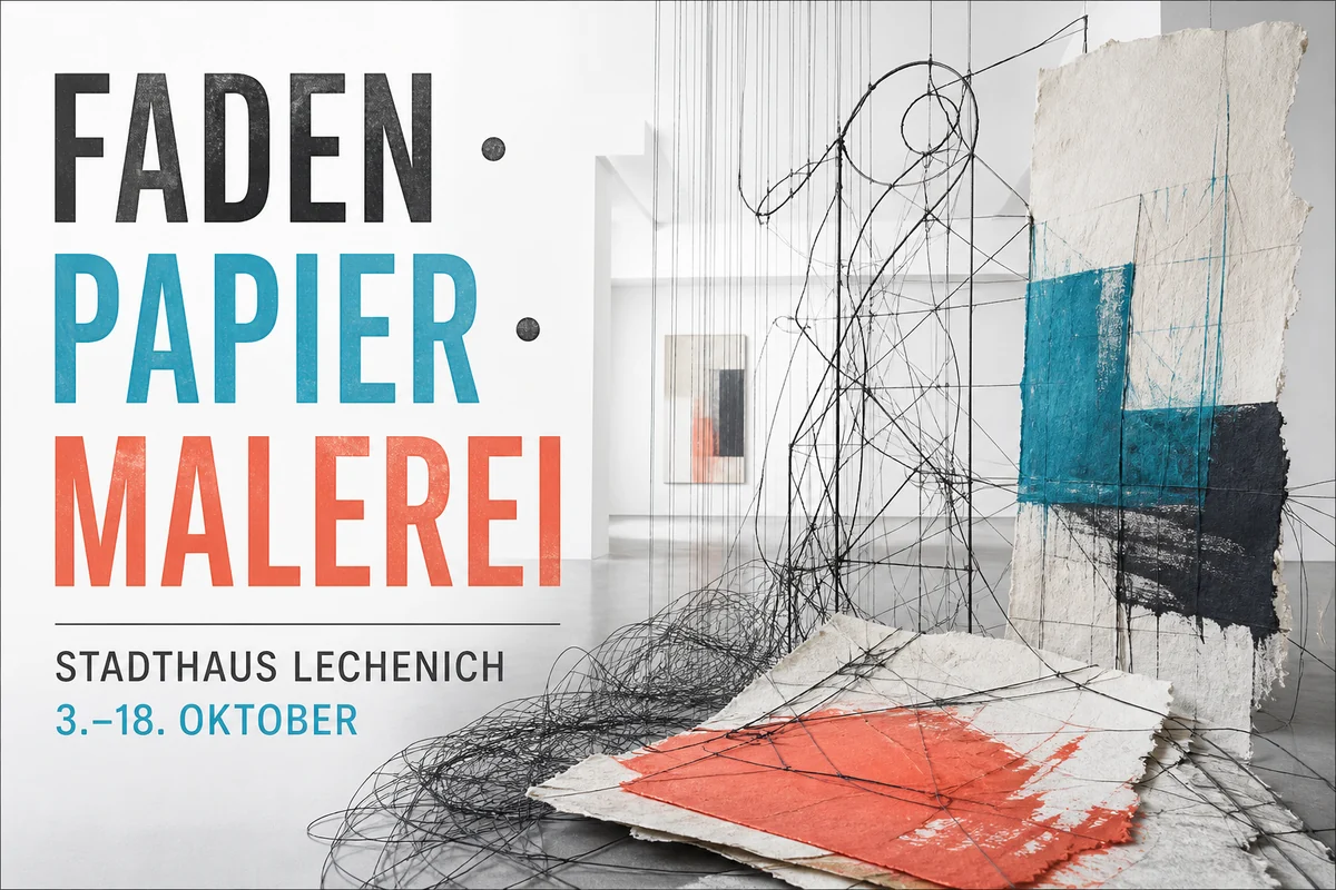 Individuelles Erftpost-Veranstaltungsmotiv zur Kunstausstellung im Stadthaus Lechenich