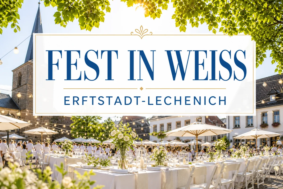 Individuelles Erftpost-Veranstaltungsmotiv zum Fest in Weiß in Erftstadt