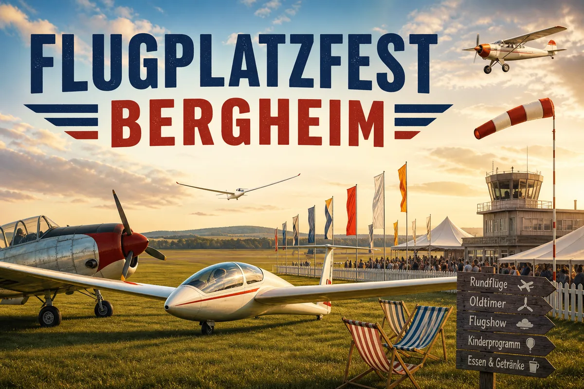 Individuelles Erftpost-Veranstaltungsmotiv zu Flugplatzfest Bergheim