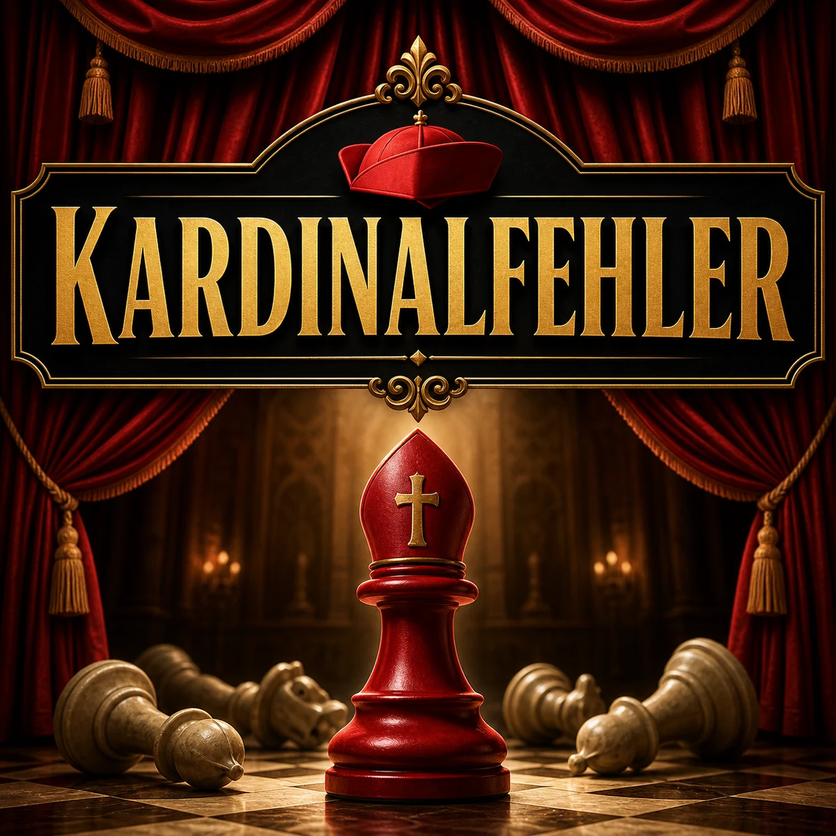 Individuelles Erftpost-Theatermotiv zur Komödie Kardinalfehler in Frechen