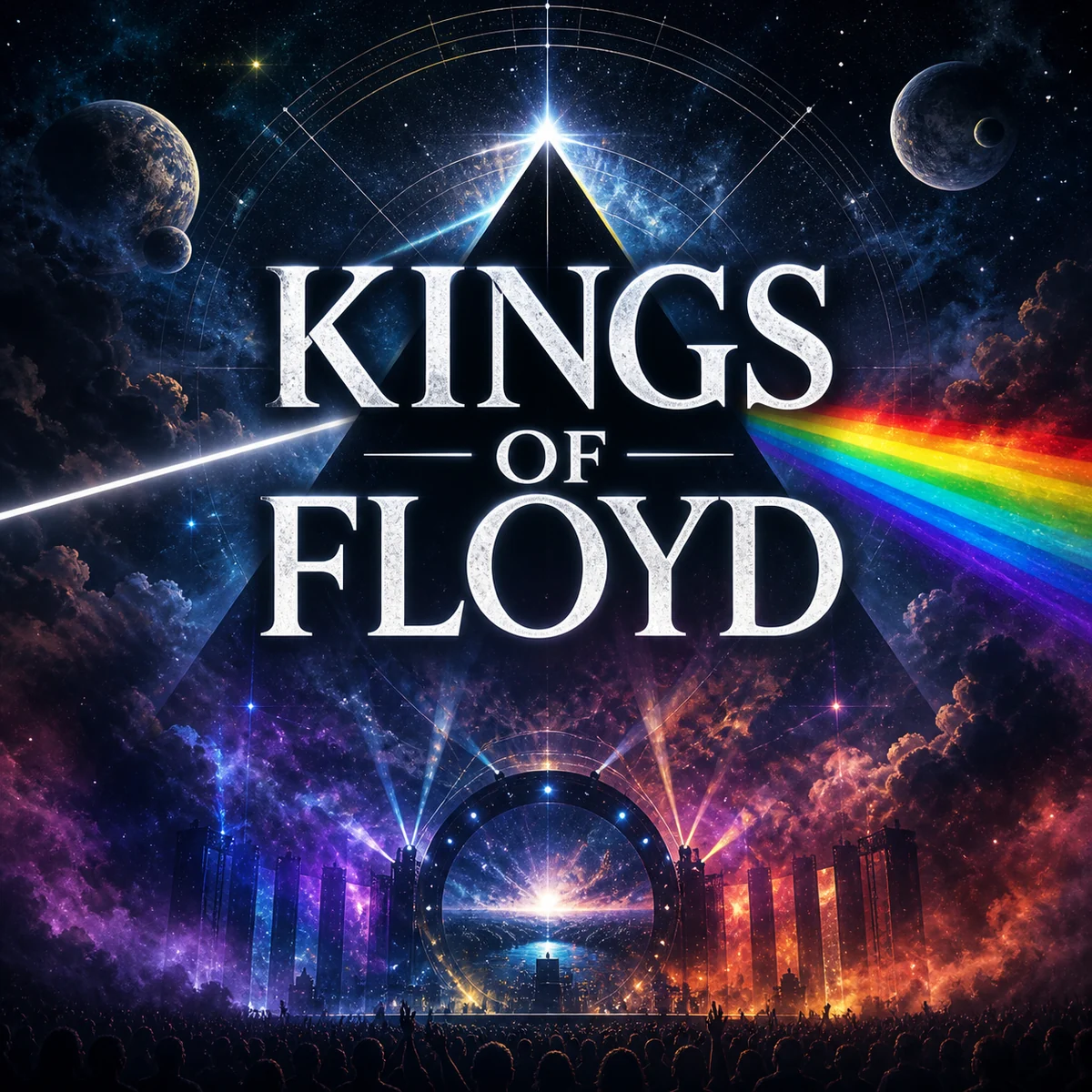 Individuelles Erftpost-Konzertmotiv zu Kings Of Floyd in Frechen
