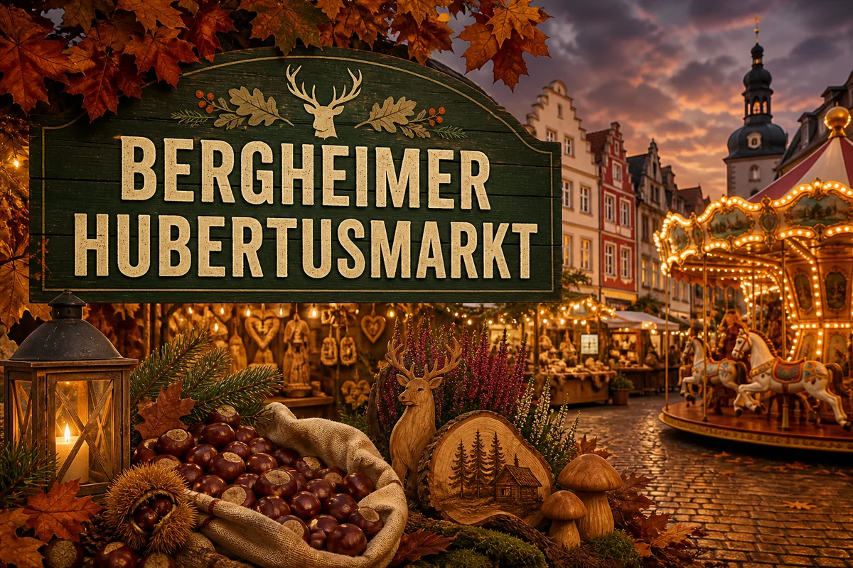 Individuelles Erftpost-Veranstaltungsmotiv zu Bergheimer Hubertusmarkt