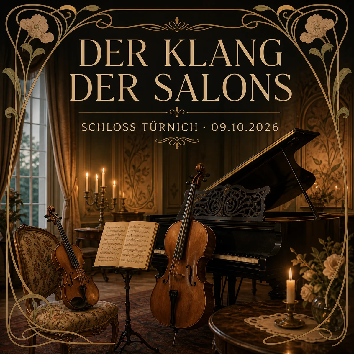 Individuelles Erftpost-Motiv zu Der Klang der Salons in Kerpen