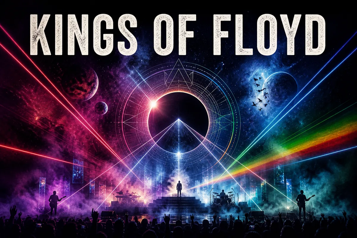 Individuelles Erftpost-Veranstaltungsmotiv zu Kings of Floyd