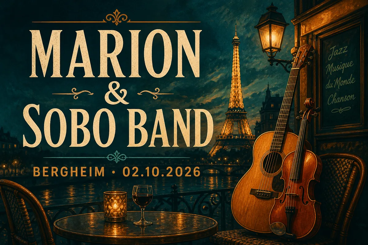 Individuelles Erftpost-Veranstaltungsmotiv zu Marion & Sobo Band