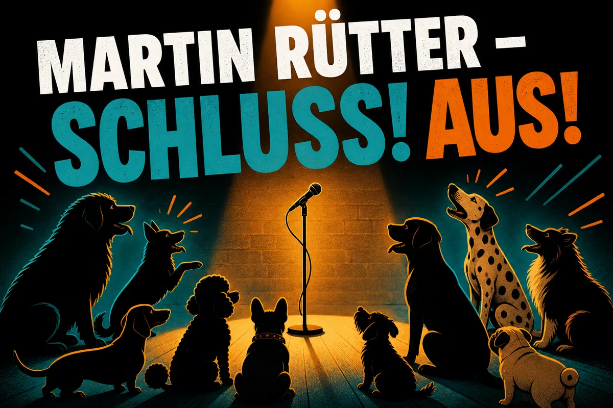 Individuelles Erftpost-Veranstaltungsmotiv zu Martin Rütter – SCHLUSS! AUS! (Warm-up)
