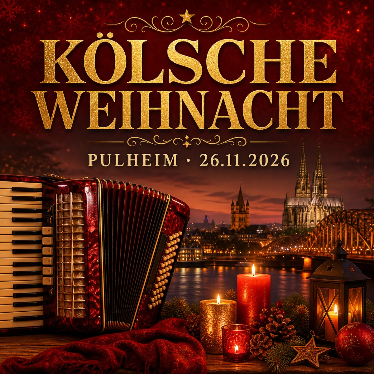 Individuelles Erftpost-Motiv zur Kölschen Weihnacht in Pulheim