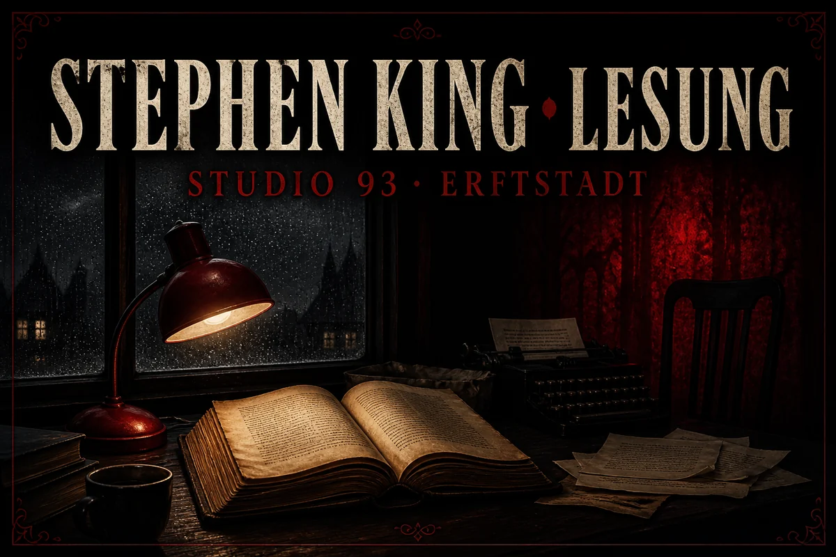 Individuelles Erftpost-Veranstaltungsmotiv zur Stephen-King-Lesung in Erftstadt