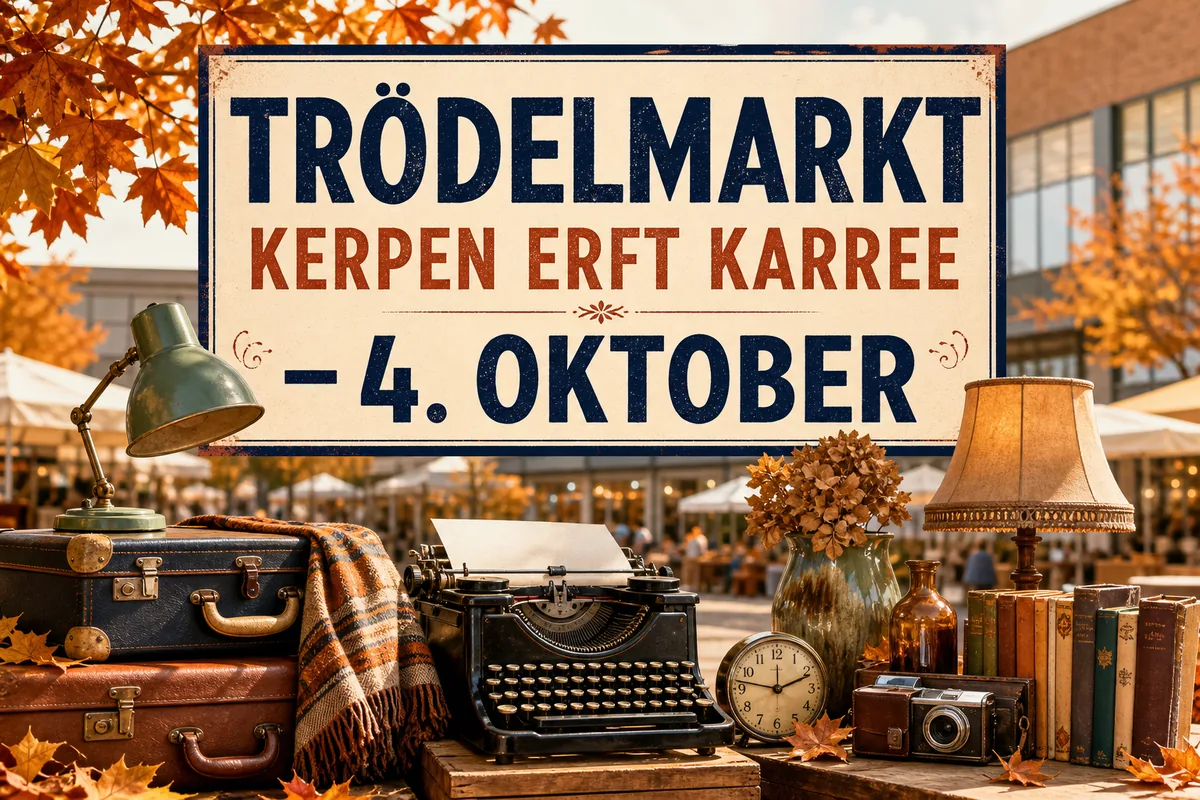 Individuelles Erftpost-Veranstaltungsmotiv zu Trödelmarkt Kerpen Erft Karree