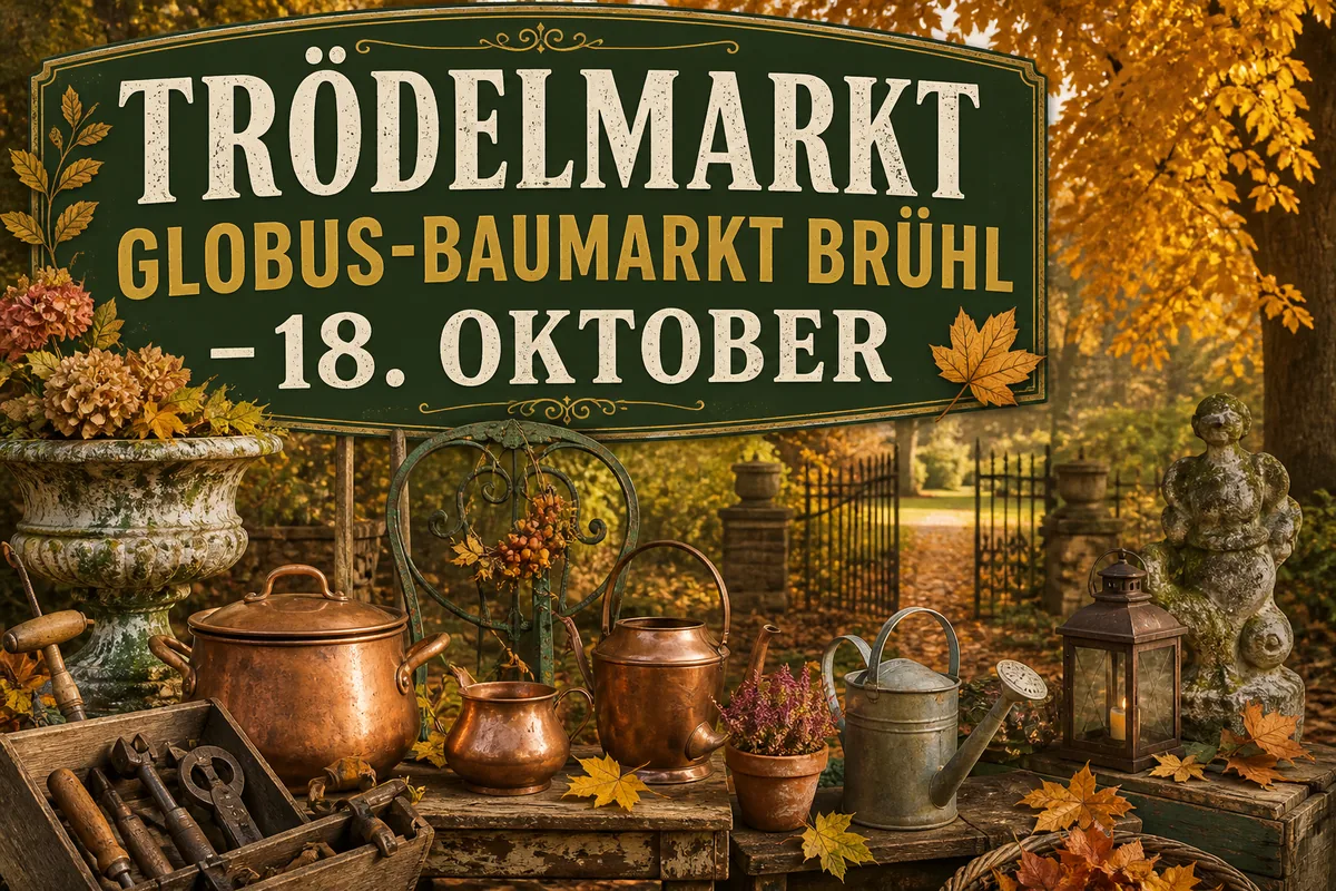 Individuelles Erftpost-Veranstaltungsmotiv zu Trödelmarkt am Globus-Baumarkt Brühl