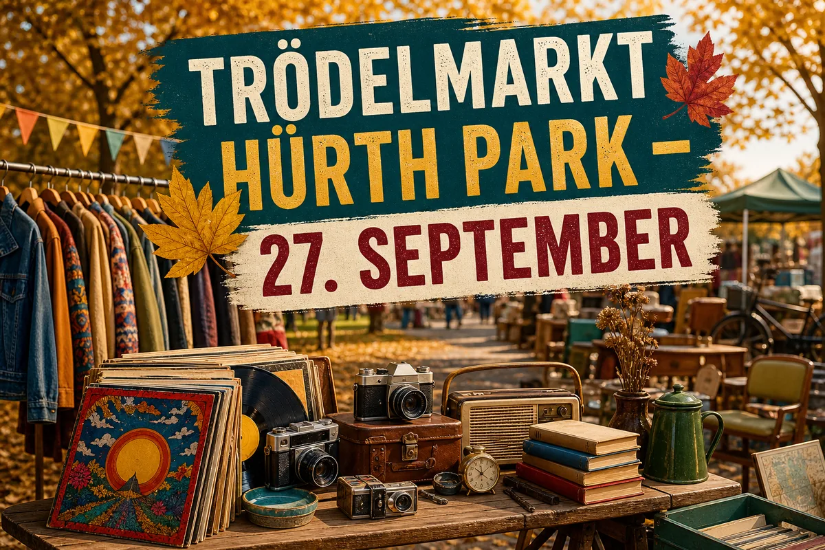 Individuelles Erftpost-Veranstaltungsmotiv zu Trödelmarkt Hürth Park