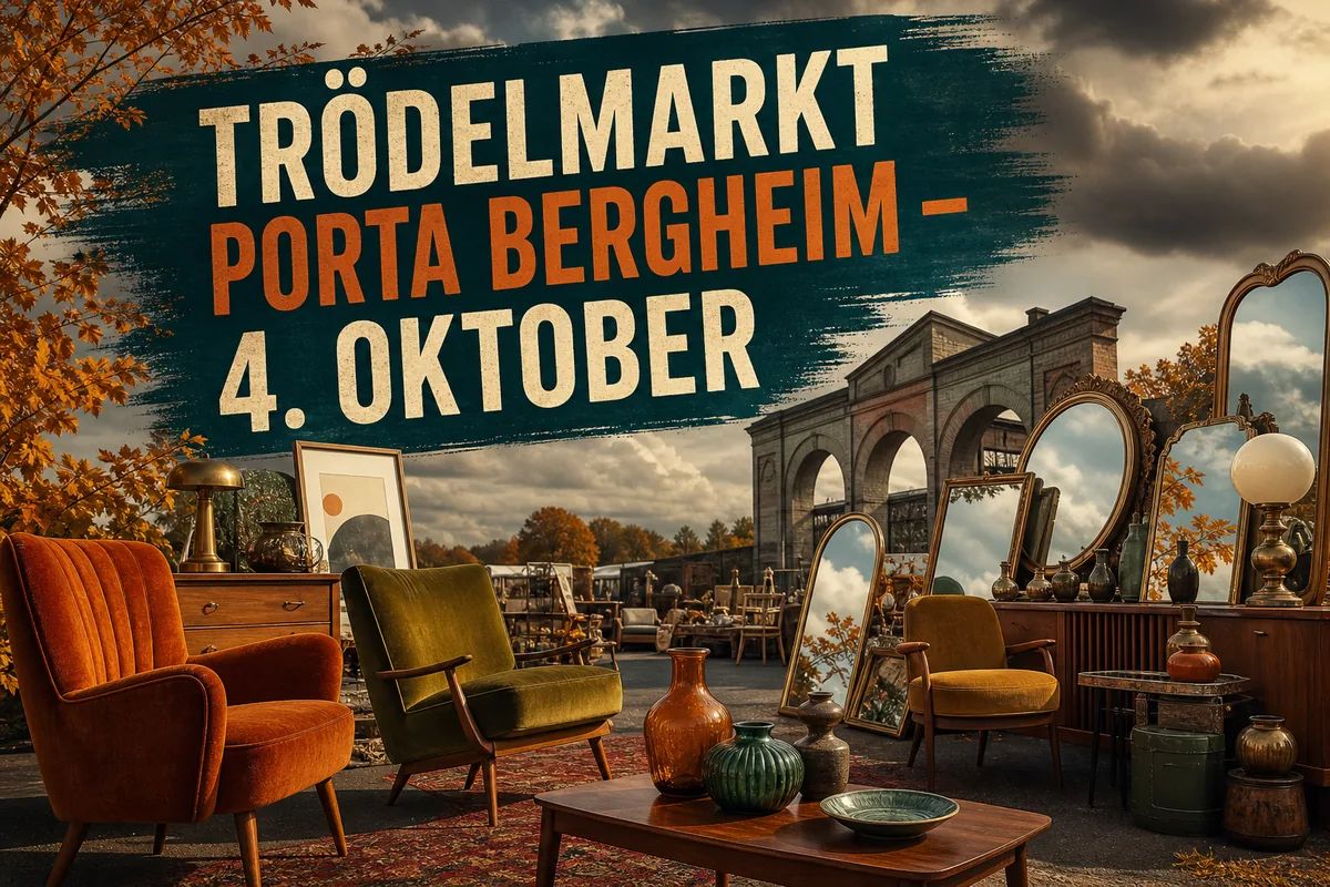 Individuelles Erftpost-Veranstaltungsmotiv zu Trödelmarkt Möbel Hausmann / Porta Bergheim