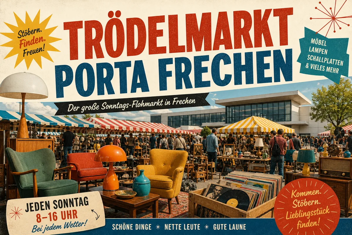 Individuelles Erftpost-Veranstaltungsmotiv zu Trödelmarkt Porta Frechen