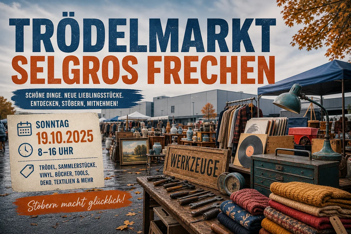 Individuelles Erftpost-Veranstaltungsmotiv zu Trödelmarkt Selgros Frechen