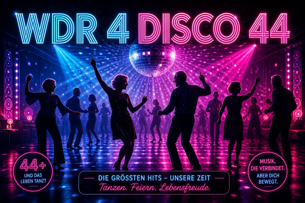 Individuelles Erftpost-Veranstaltungsmotiv zu WDR 4 Disco 44