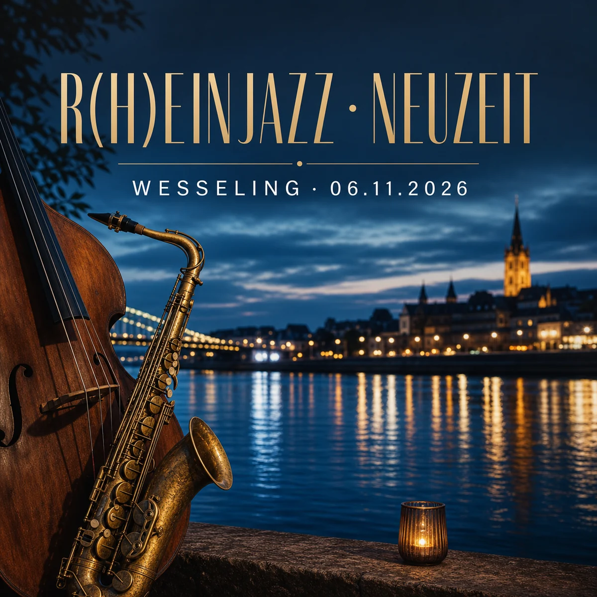 Individuelles Erftpost-Motiv zu R(h)einJazz mit Neuzeit in Wesseling
