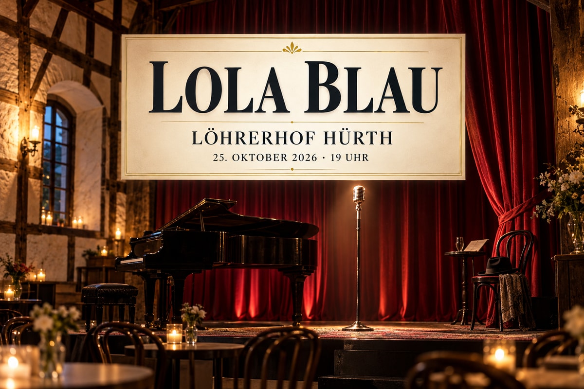 Werbebild zur Aufführung Lola Blau im Löhrerhof Hürth