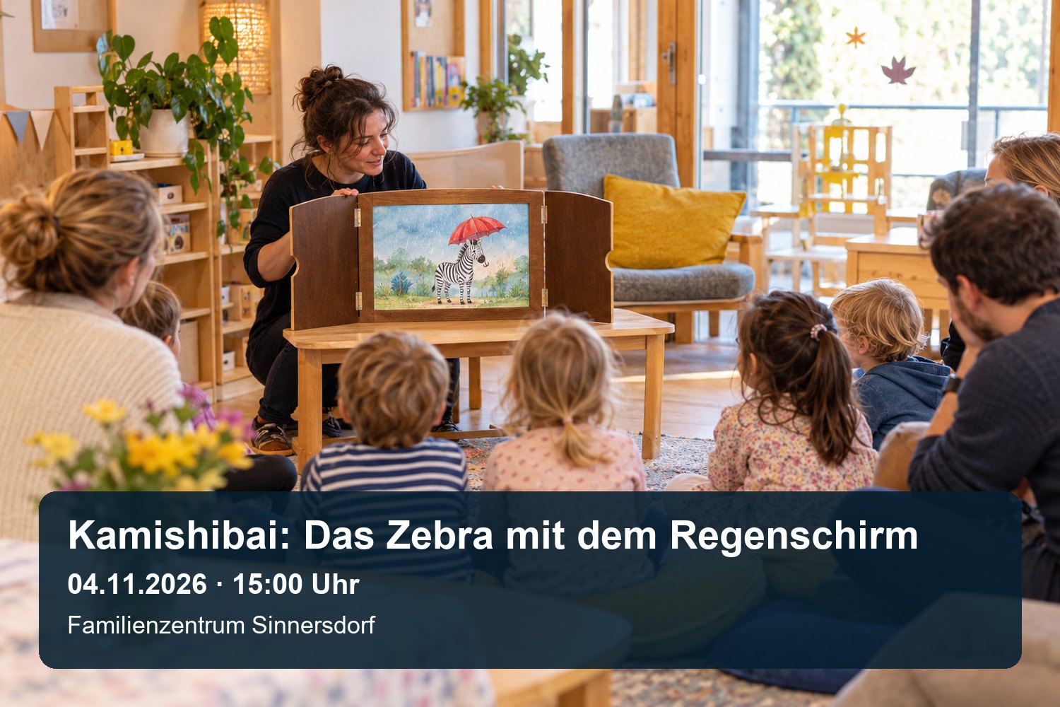 Kamishibai-Erzähltheater am 4. November 2026 in Sinnersdorf
