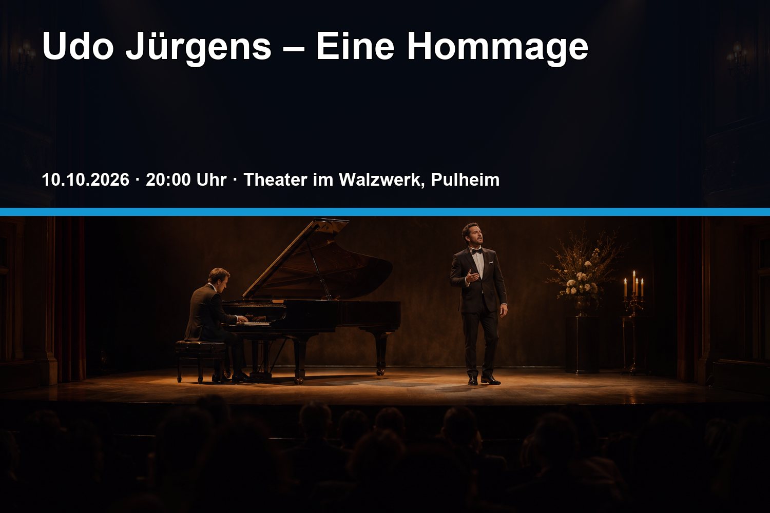 Veranstaltungsplakat zu Udo Jürgens – Eine Hommage