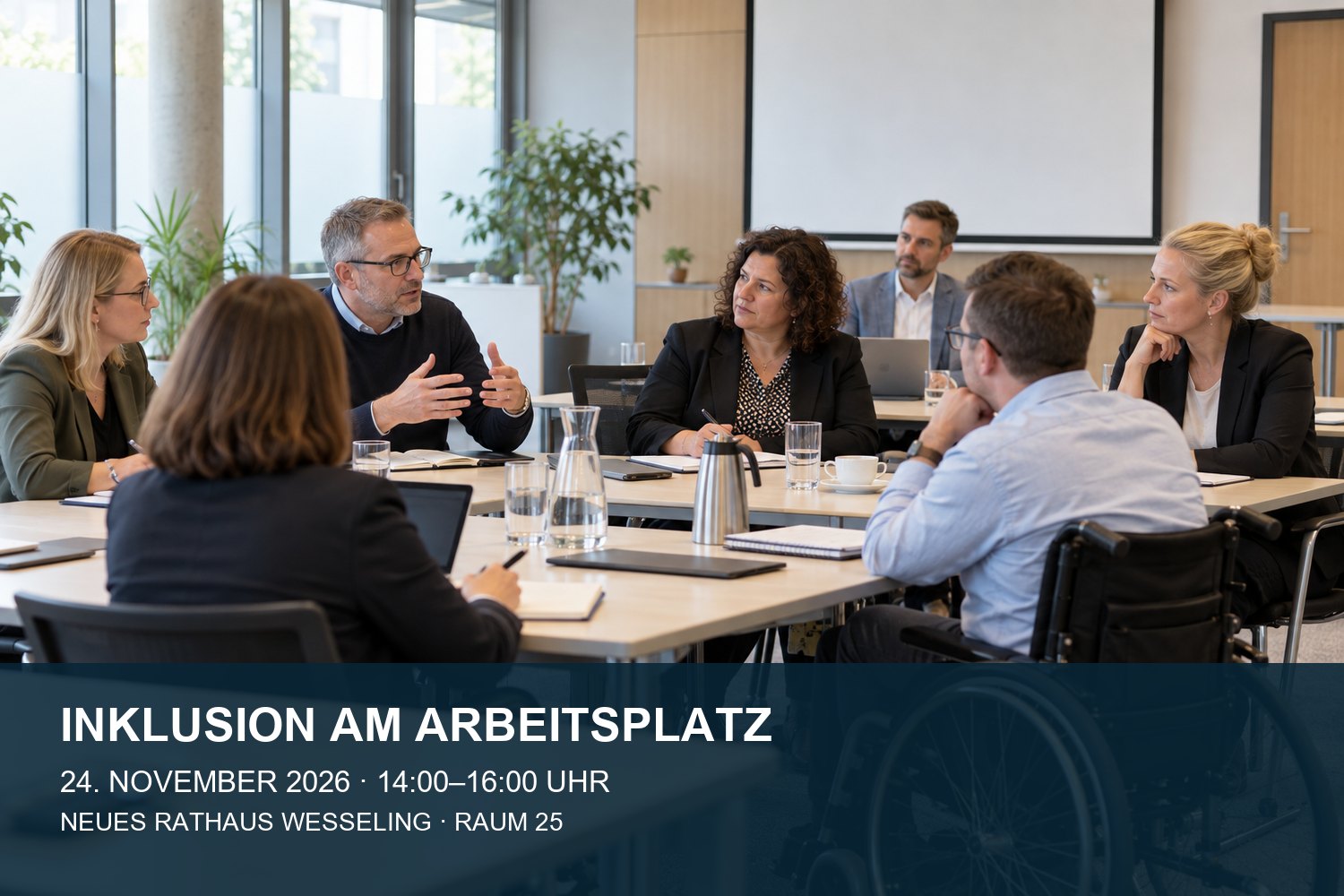 Netzwerktreffen zu Inklusion am Arbeitsplatz am 24. November 2026 in Wesseling