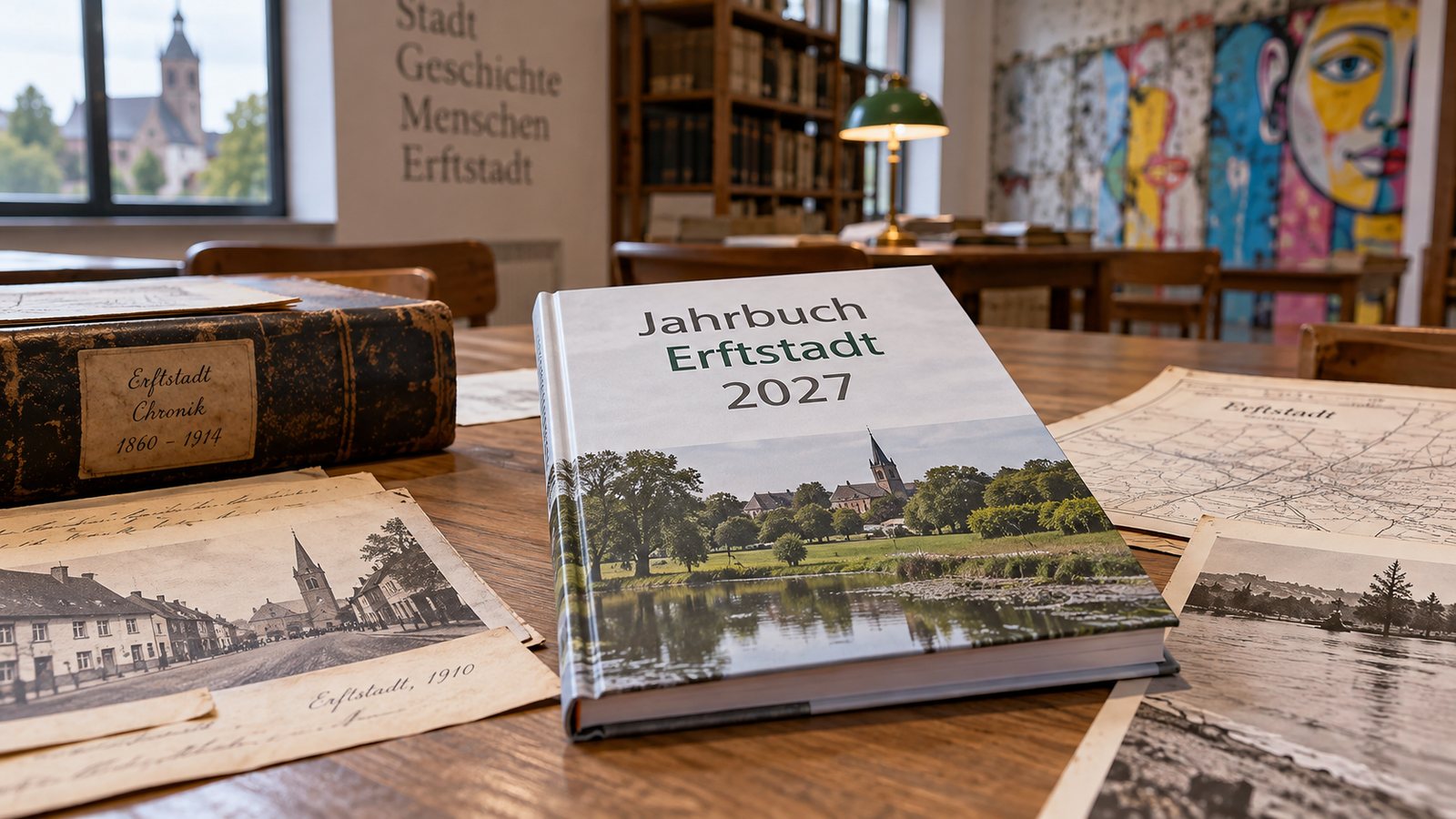 Symbolbild: kommunales Jahrbuch in einem Stadtarchiv