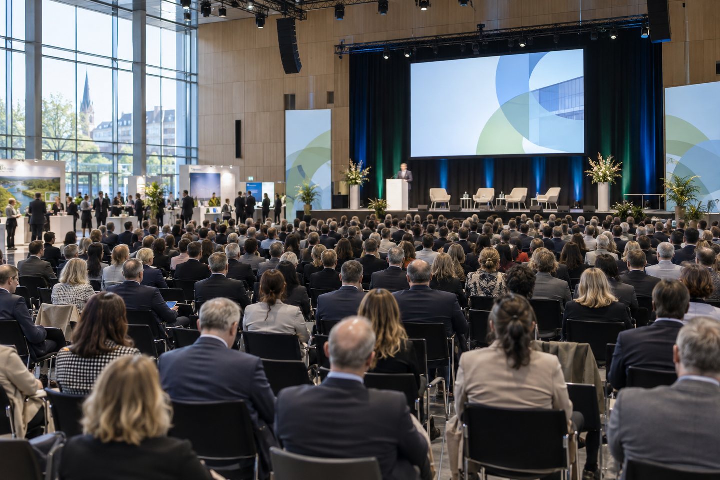 Symbolbild: Regionale Wirtschaftskonferenz in einem Bürgerhaus