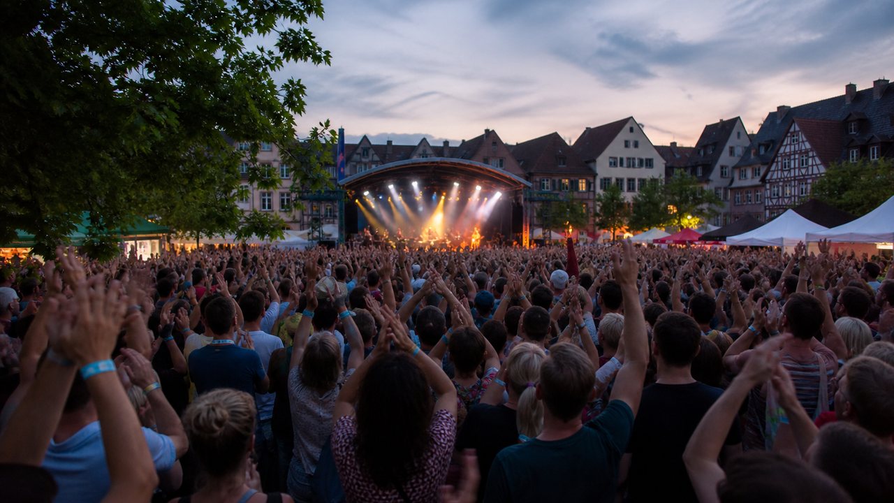 Symbolbild eines lokalen Open-Air-Musikfestivals