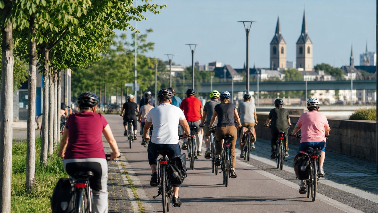 Symbolbild einer gemeinschaftlichen Fahrradtour